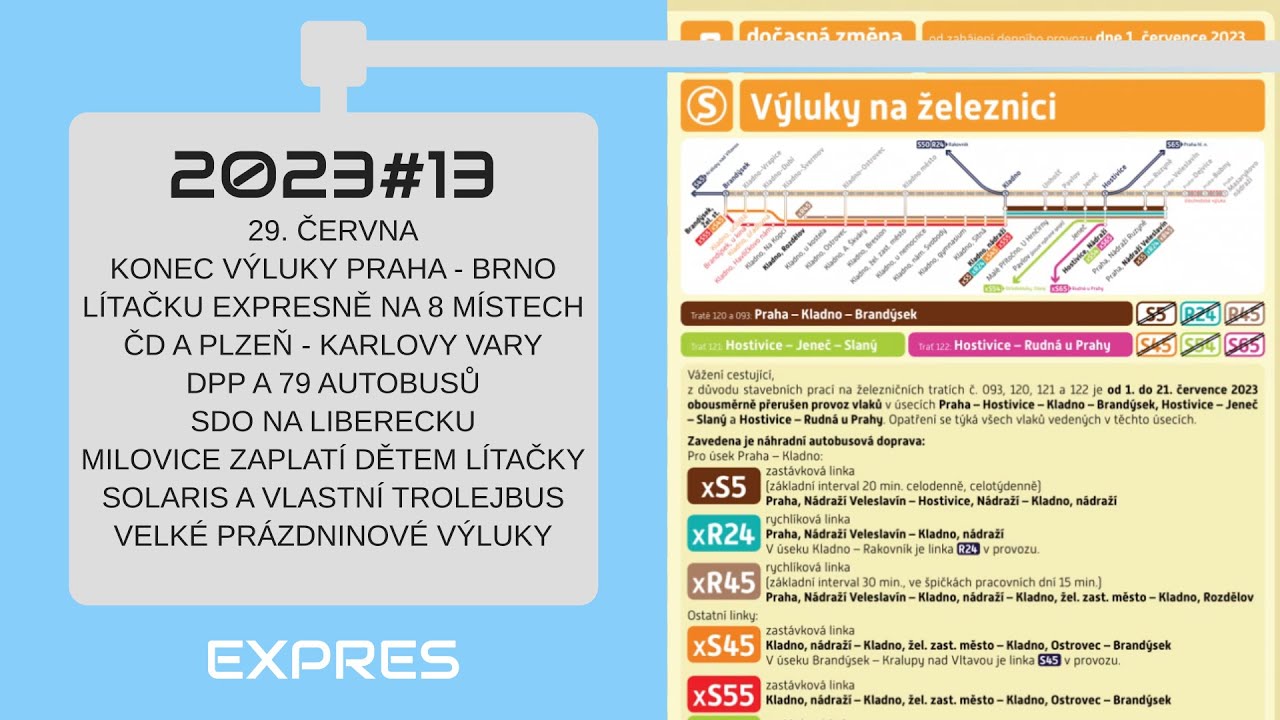 METROBUS EXPRES 2023#13: Do Brna vlakem, na Kladno nikoli