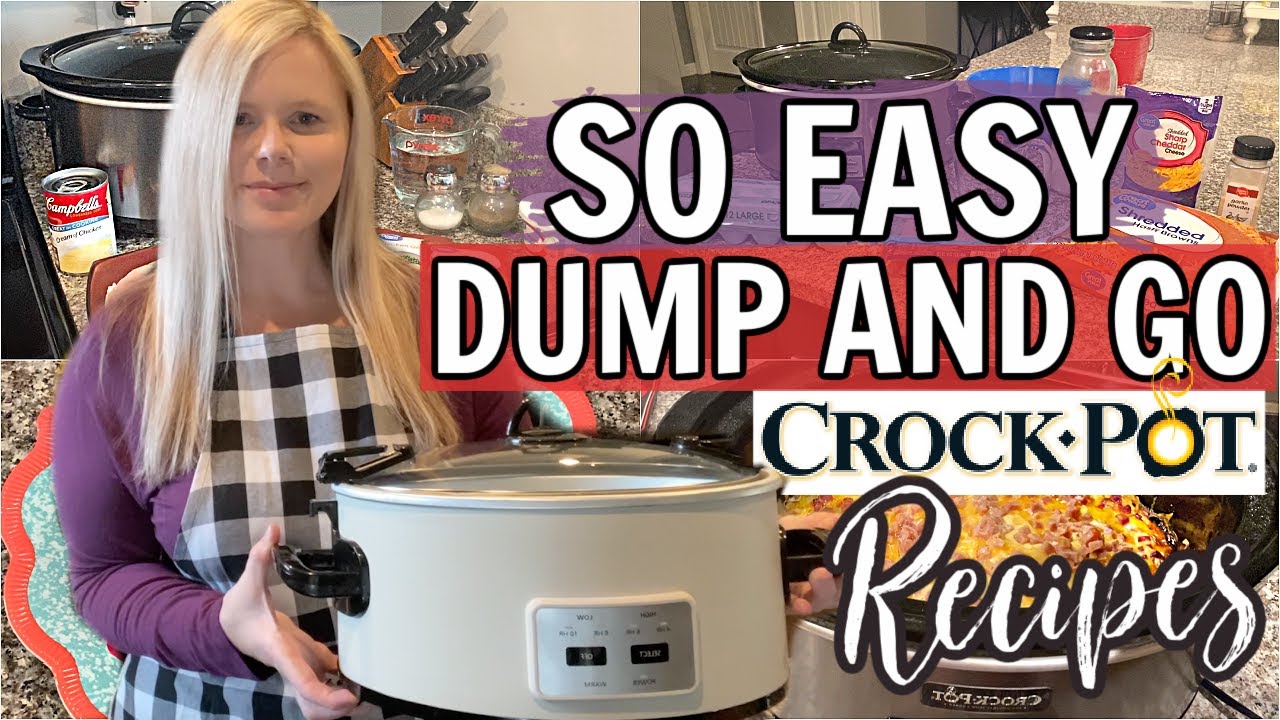 WHAT'S FOR DINNER? | CROCKPOT RECIPES | SLOW COOKER RECIPES | DUMP AND GO MEALS 🥘