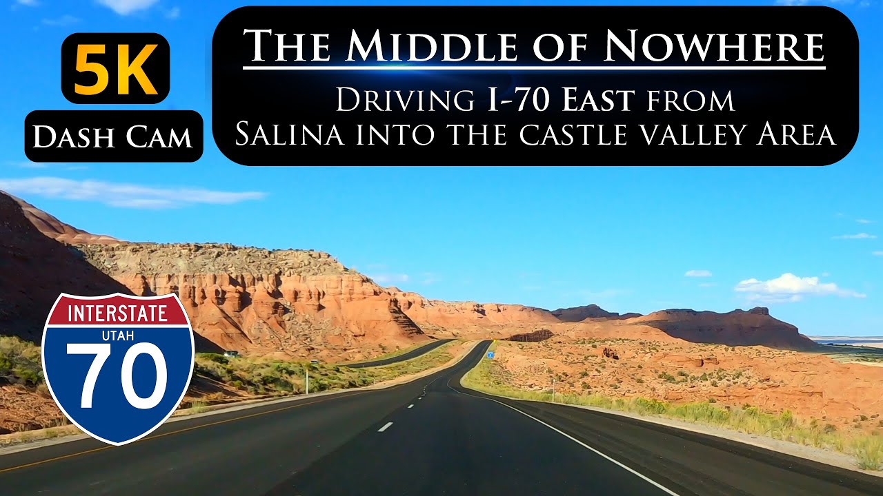 Let's Drive East on I-70 over the Wasatch Plateau into the Castle Valley Area of Utah in 5K ULTRA HD