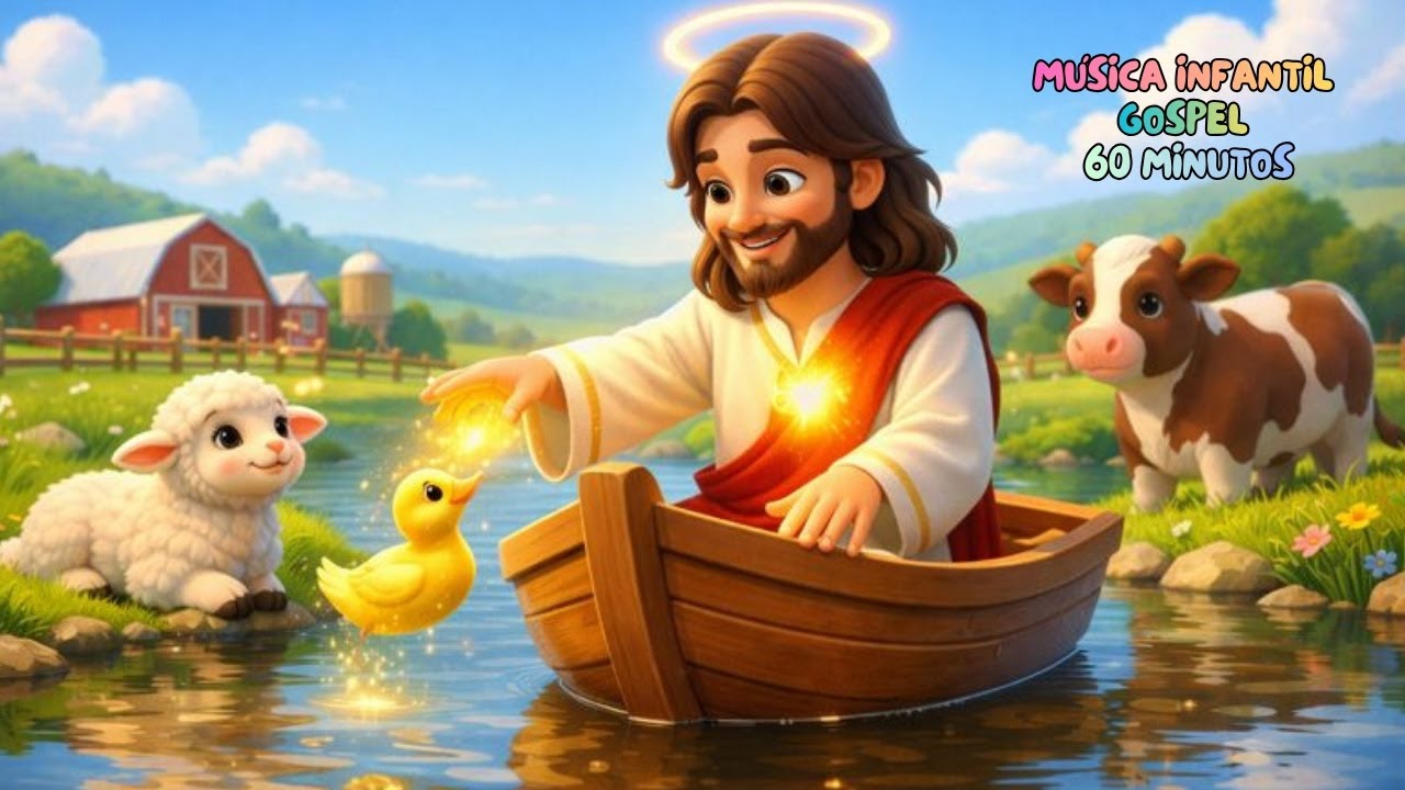 A Fazendinha de Jesus Cristo | Jesus No Barco | 1 Hora de Louvor com Jesus | Música Infantil Gospel