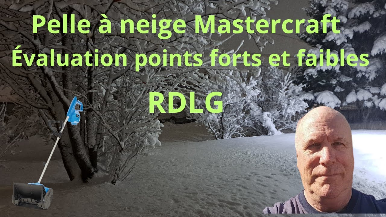 RDLG J'ai testé une pelle électrique sans fil Mastercraft dans la neige!