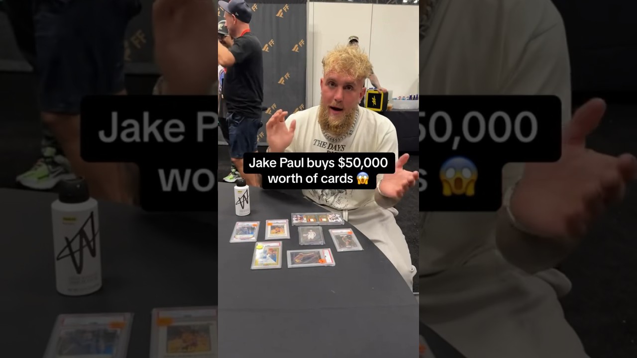 Jake Paul buys $50,000 worth of sports cards 😱