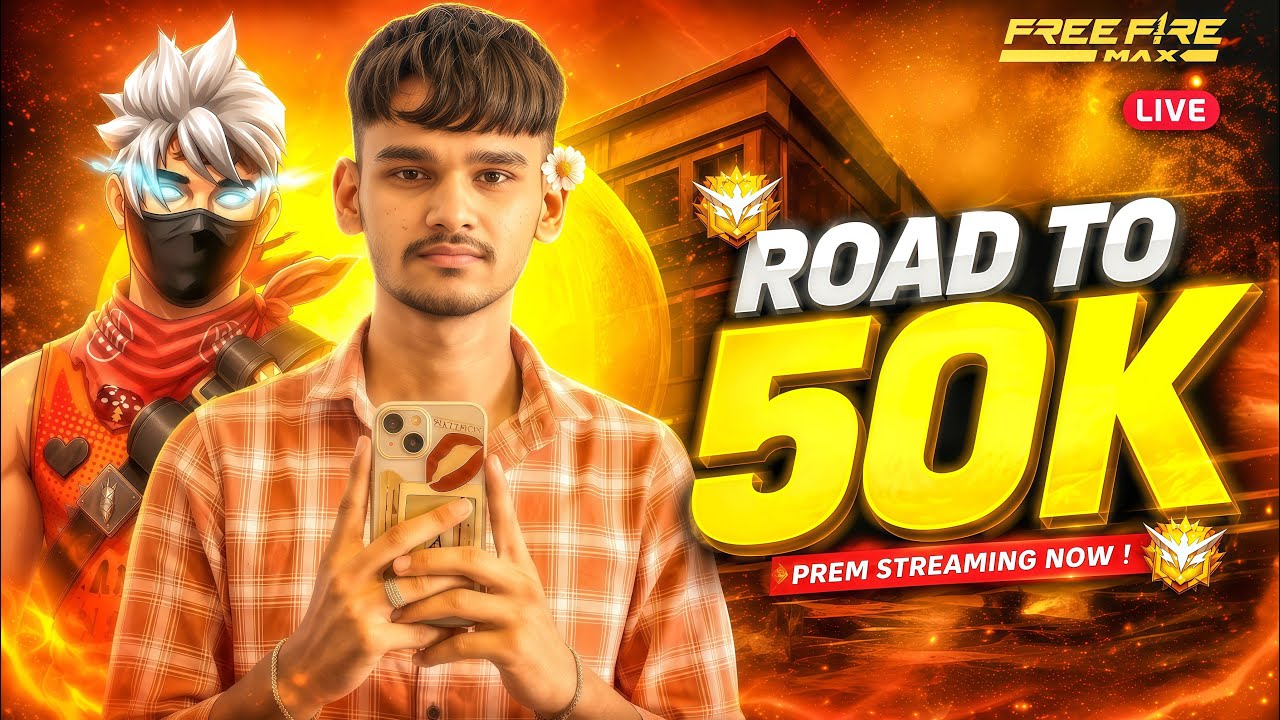 🛑FREE FIRE LIVE | Road to50K🔥2Unlimited CustomRooms + Giveaway ?#freefire #shorts #shortslive