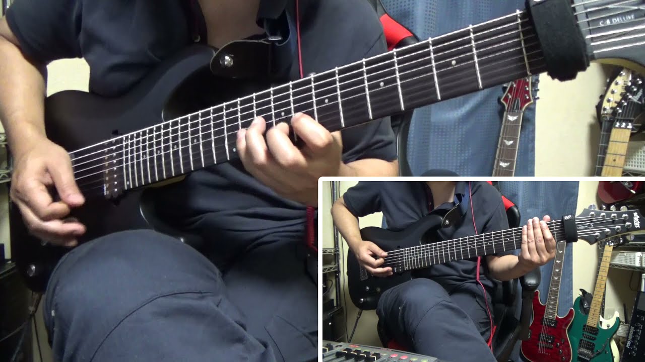 Dead by April - Beautiful Nightmare   guitar cover (8 strings)