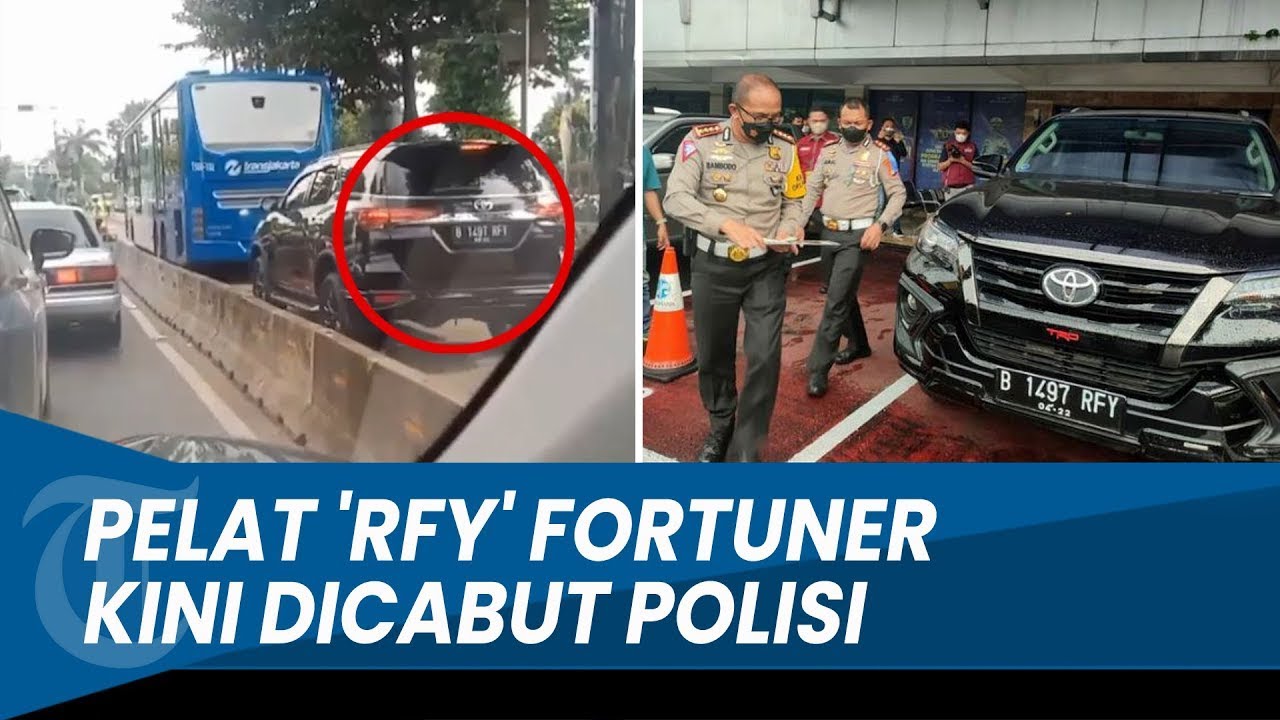 NASIB Pemilik Fortuner Pelat RFY yang Terobos Jalur Busway, Kini Pelat Khususnya Dicabut