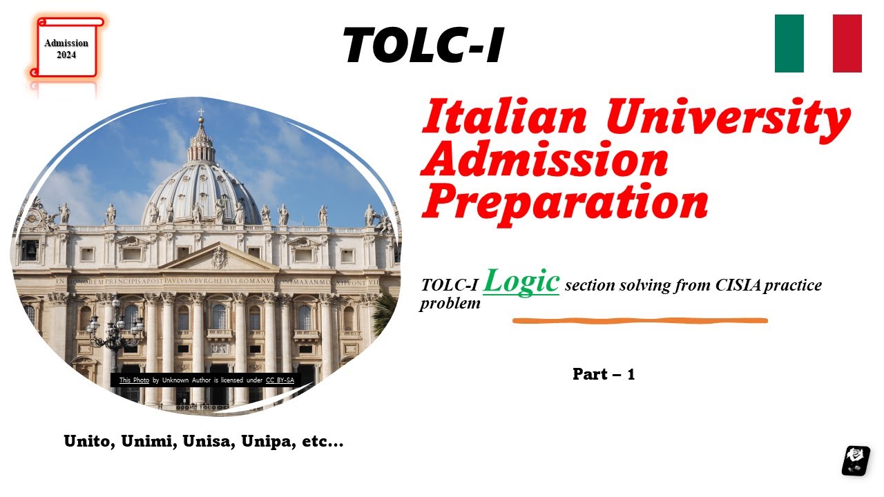 Решение логических задач Tolc-I, часть 1 (Обучение в Италии 2024) #italianuniversity #tolcexam