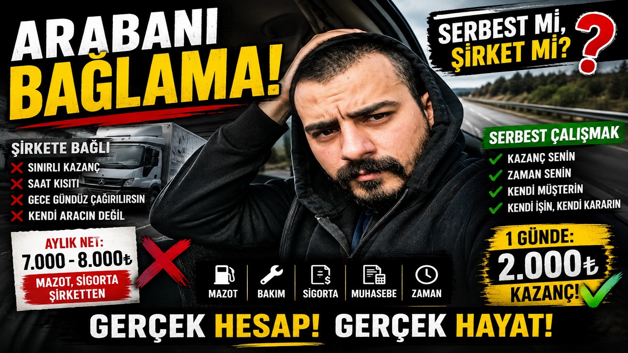 Nakliyecilikte Şirkete bağlı mı ? Serbest çalışmak mı ? #nakliye #nakliyecilik #nakliyefiyatları