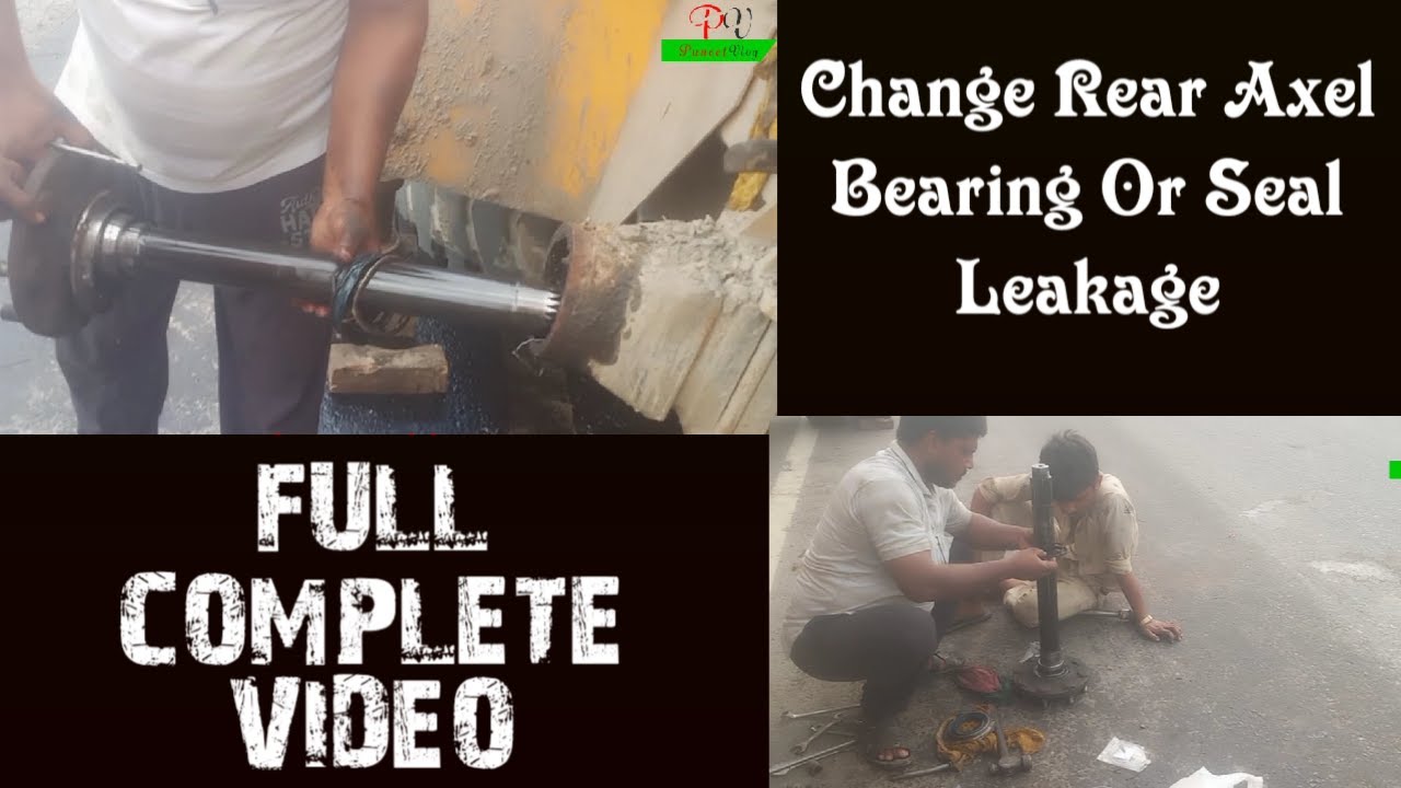 How To Change Rear Axel Oil Seal And Bearing Of Escort Hydra Crane | Crane Maintance | Puneet Vlog