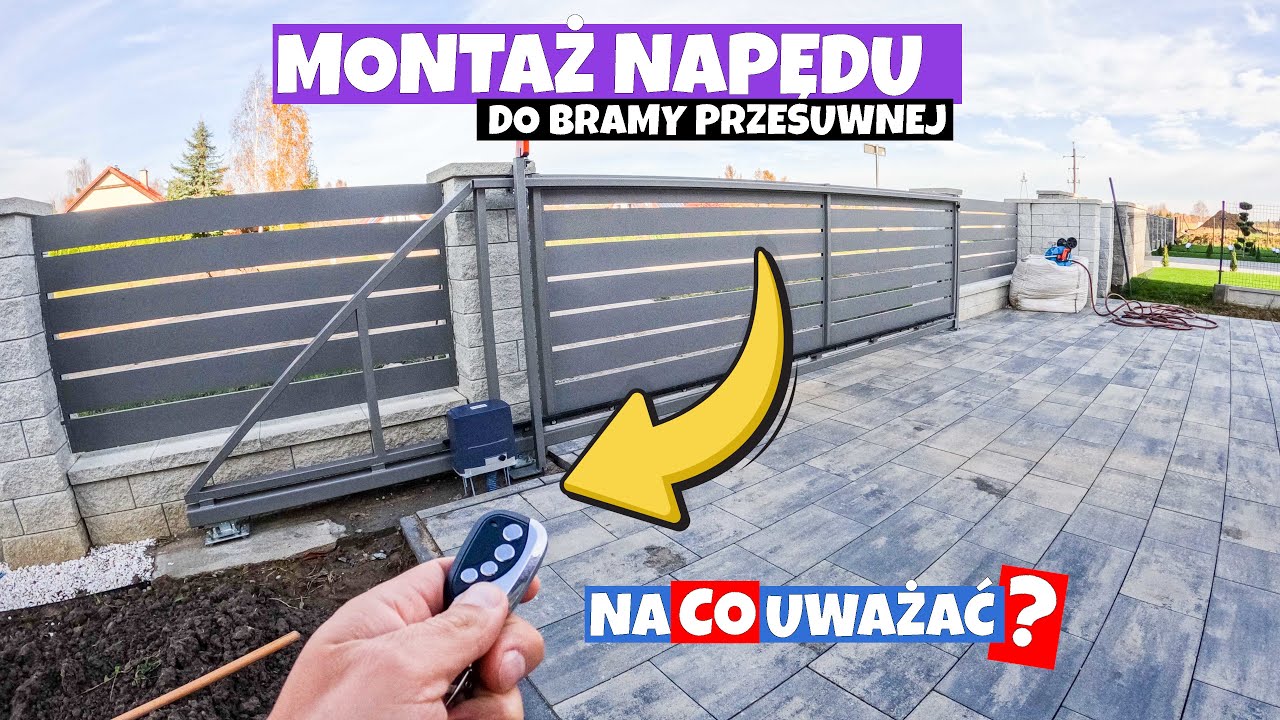 MONTAŻ NAPĘDU DO BRAMY PRZESUWNEJ! JAKIE PROBLEMY NAPOTKAŁEM W TRAKCIE MONTAŻU? ELEKTROBIM KSE800S