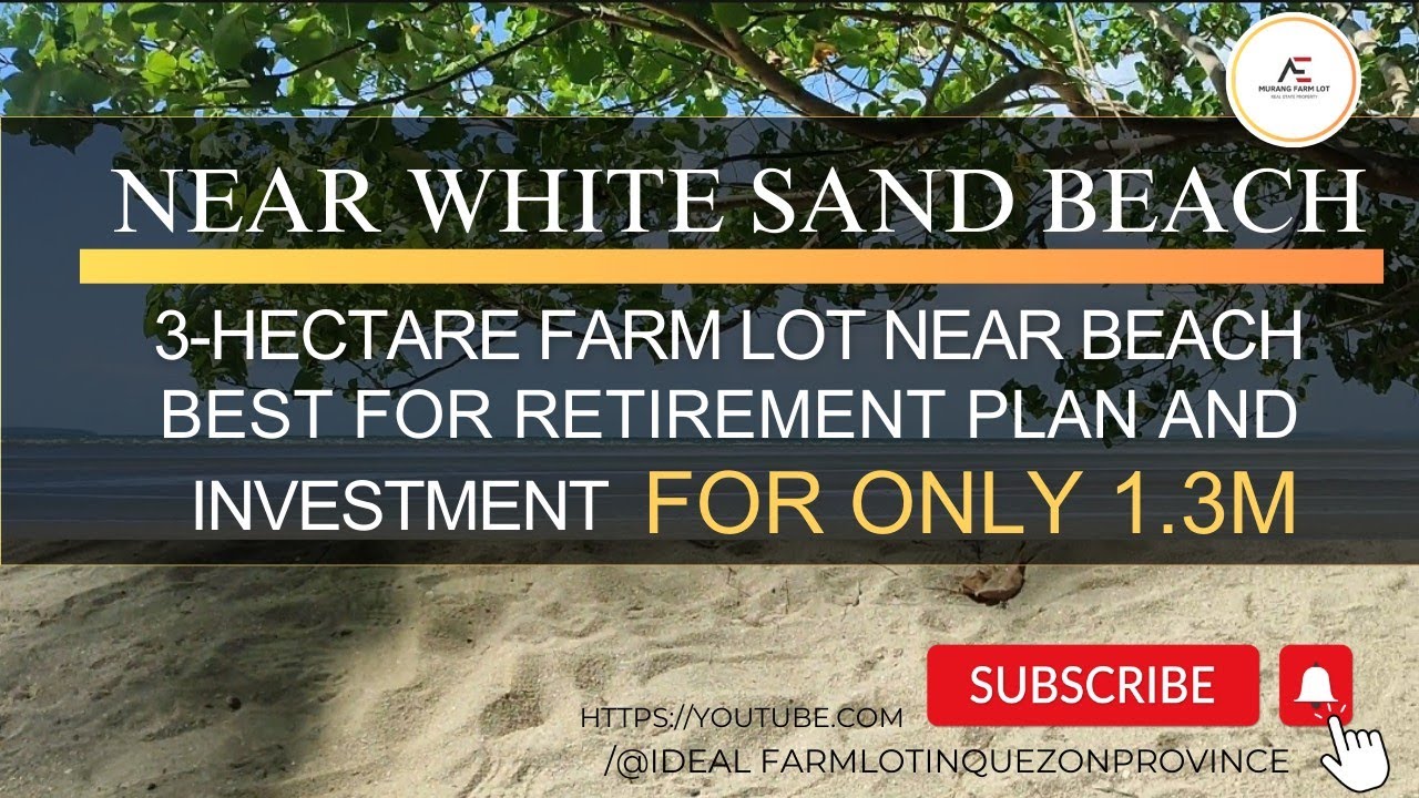 (Vlog#050)  3-hectare farm lot Near white sand beach For only 1.3m Napaka mura nito Ka farm lot.