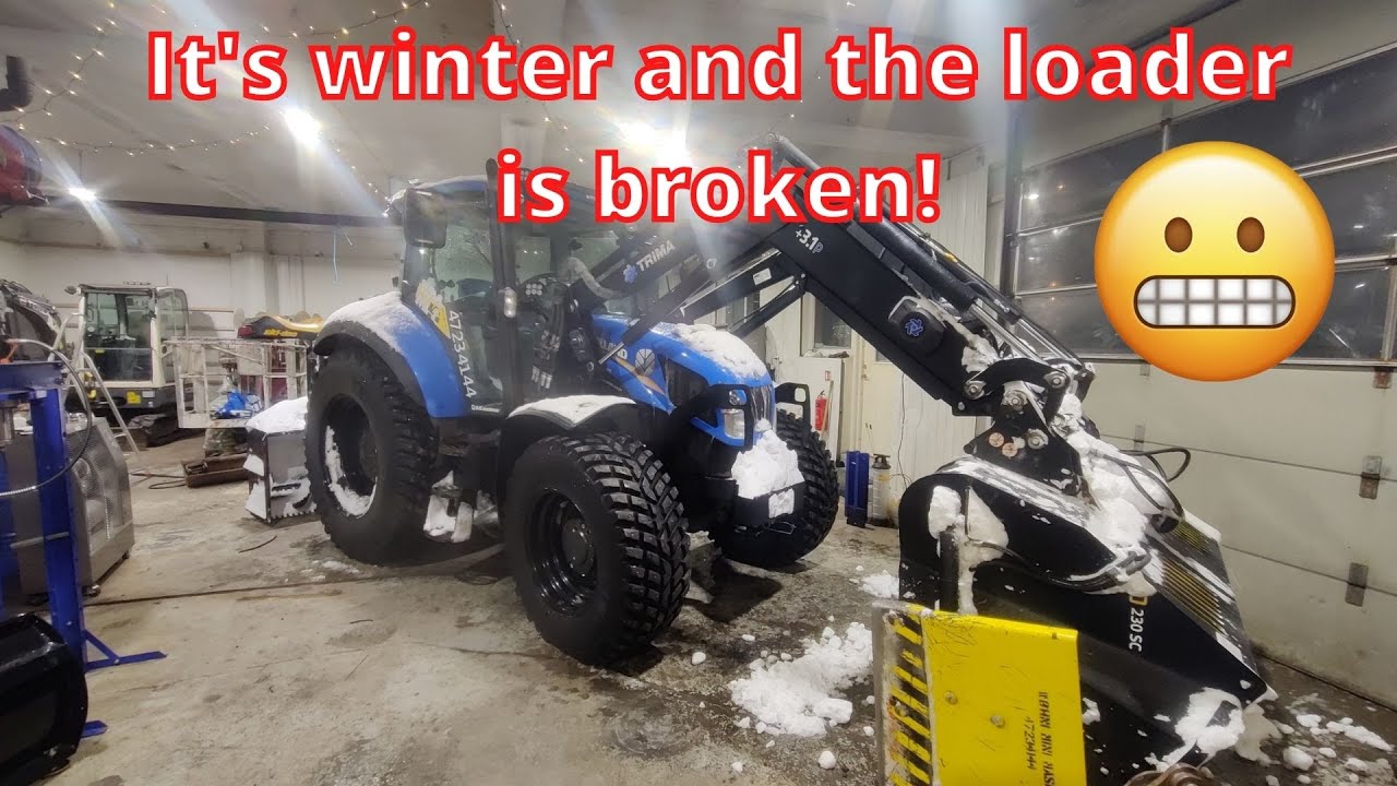Серьёзная поломка моего погрузчика New Holland! Давайте попробуем её исправить.