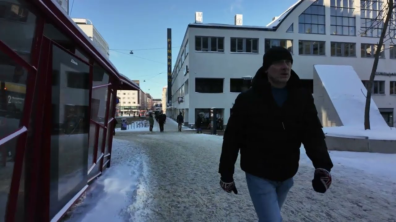 Helsinki Snow Walk ❄️🇫🇮 4K Nordic Slow TV