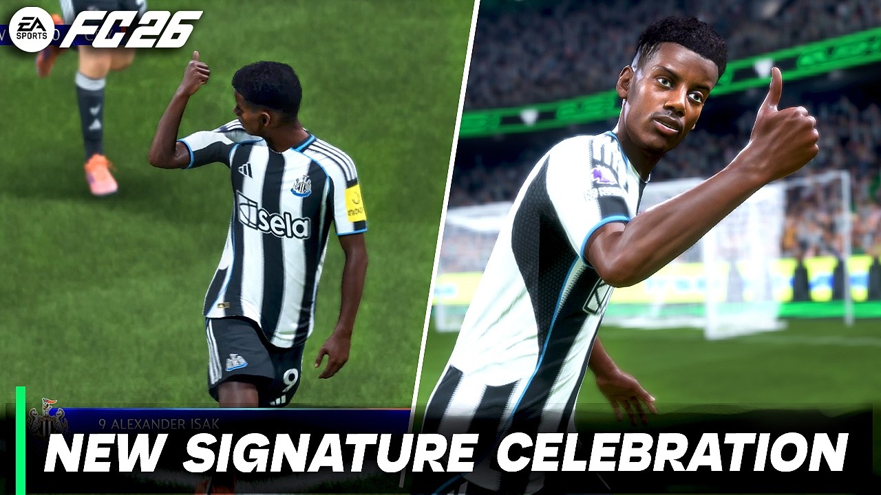 EA SPORTS FC 26 &ndash; Isak New Signature Celebration
