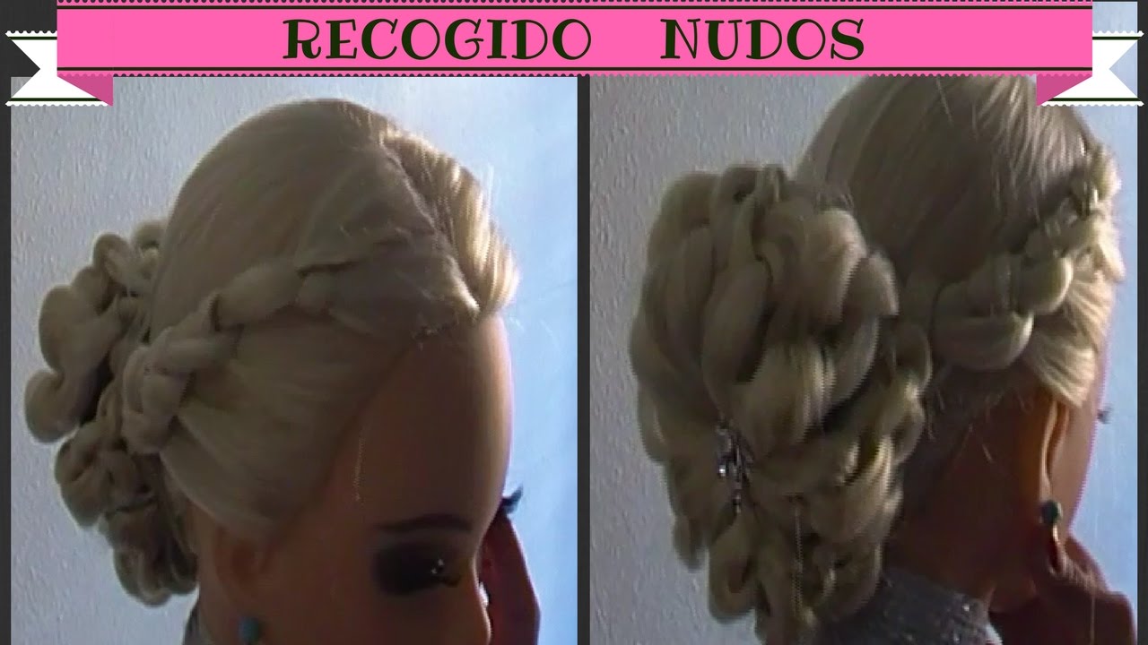 Recogido fácil con nudos 💋