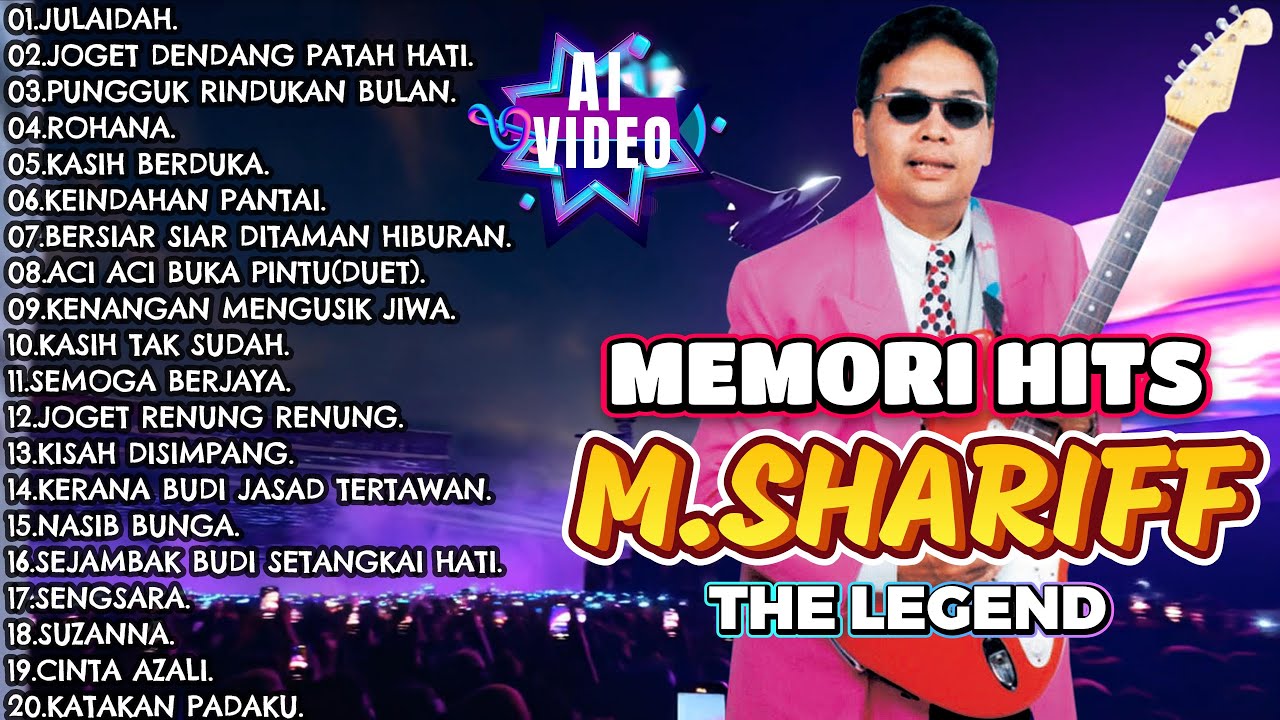 FULL AI 60AN+LIRIK M.SHARIFF MEMORI HITS THE LEGEND #ai #popyehyeh #60an @pusatmuzikalmutiara