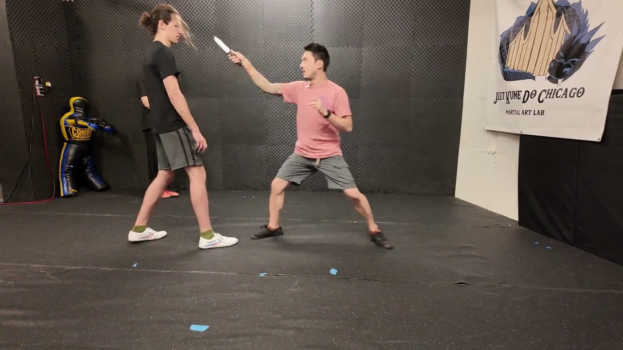 JKD Straight Lead + Cross | Using Stability and Looseness #jeetkunedo #chicago #martialarts #jkd #me
