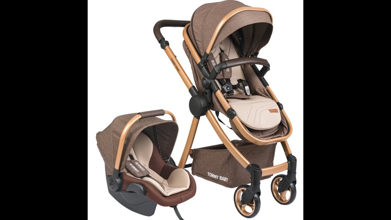 Tommy Baby Toranto Travel Sistem Bebek Arabası Gold kasa kahve