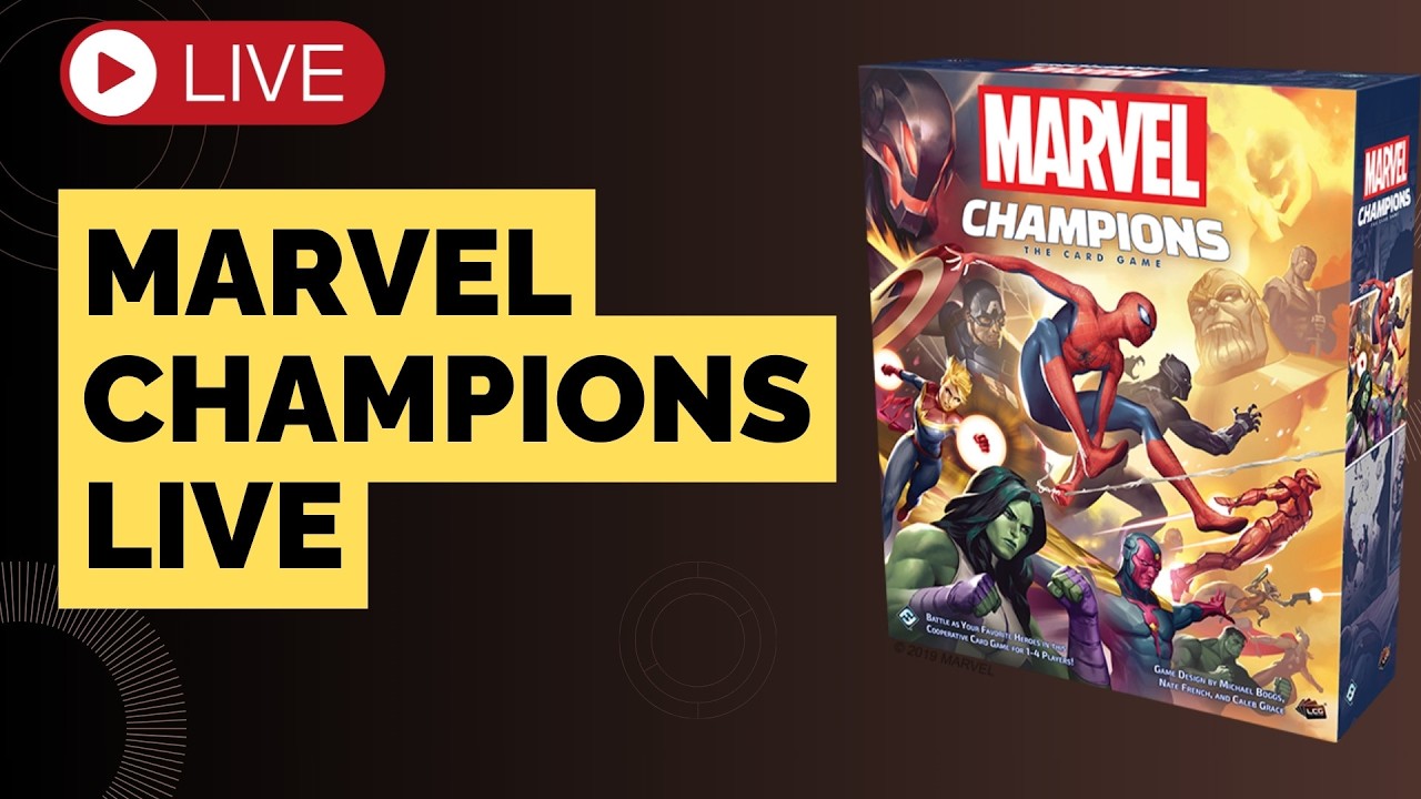 🔴 Marvel Champions Gameplay - Hang Out - Board Game Talk -  !Rogue  LIVE