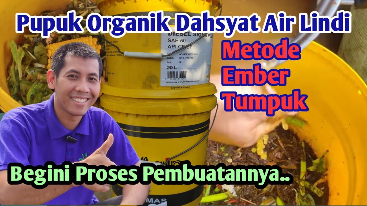 Cara Membuat Pupuk Organik Air Lindi dengan Metode Ember Tumpuk, Solusi Olah Limbah Jadi Berkah