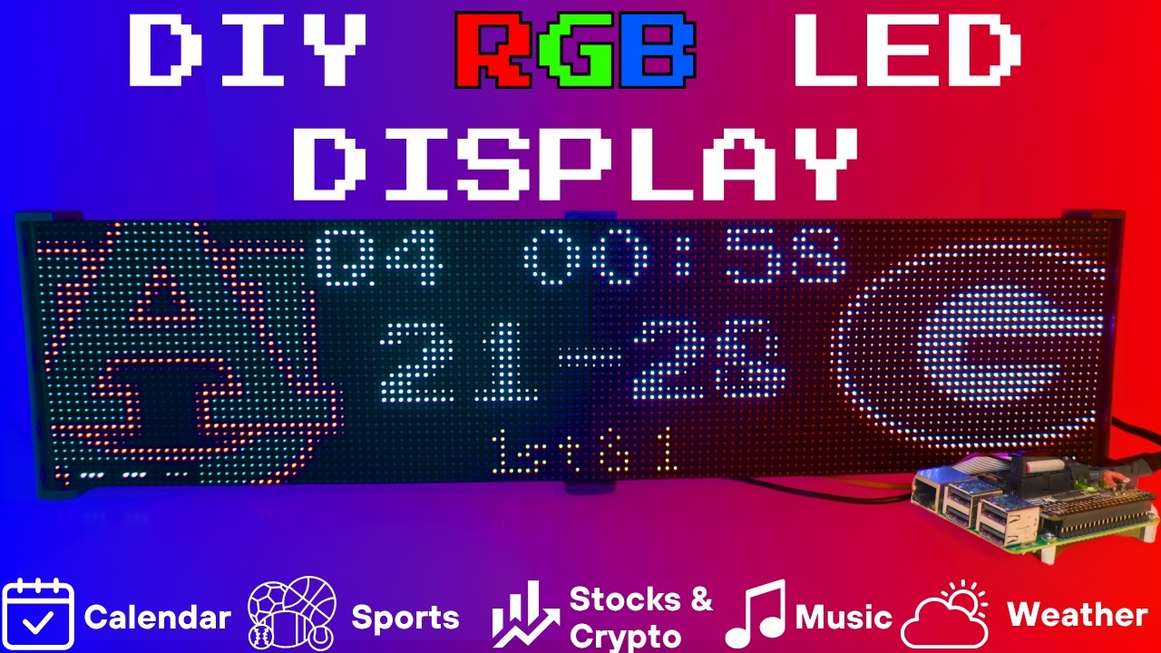 How I Built My Own LED Matrix for Sports Scores and More!