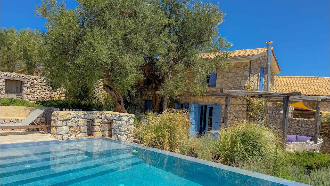 Beautifully renovated stone cottage in the Peligoni Hills of Zakynthos with adjacent villa