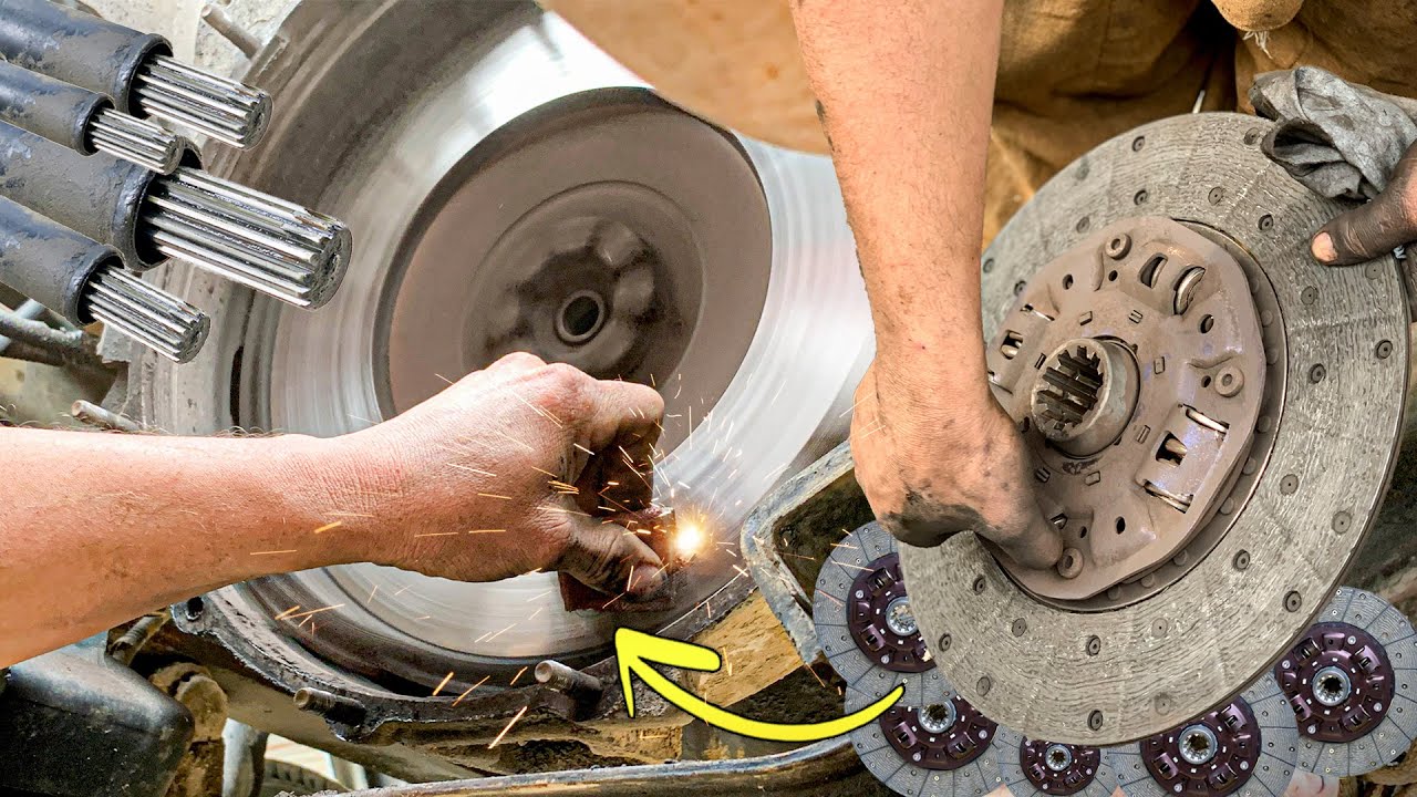 Amazing Technique For Changing Clutch Plates - Cleaning Pressure Plates & Rubbing Flywheel