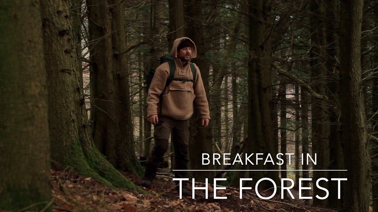SOLO BUSHCRAFT BREAKFAST IN THE WOODS - CAST IRON - FAT WOOD - TWIG STOVE - NATURE - BUCKSAW - KNIFE