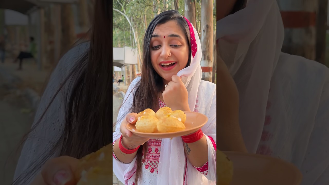 Khatti Meethi Paani Puri ka Zamana😍🤤 #shorts #trendingshorts #food #comedy #viral #meghachaube