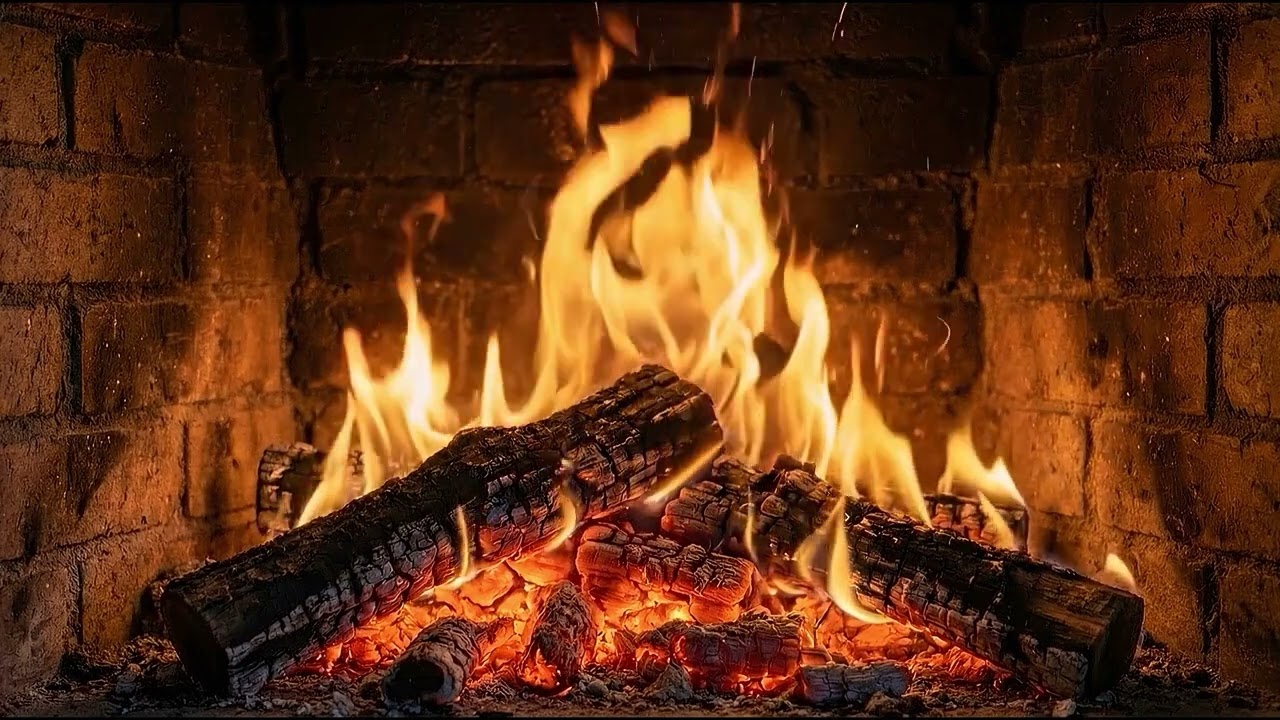 🔥 Fireplace NO ADS (24/7 Live Stream) | Calming Fire ASMR 4K Ultra HD