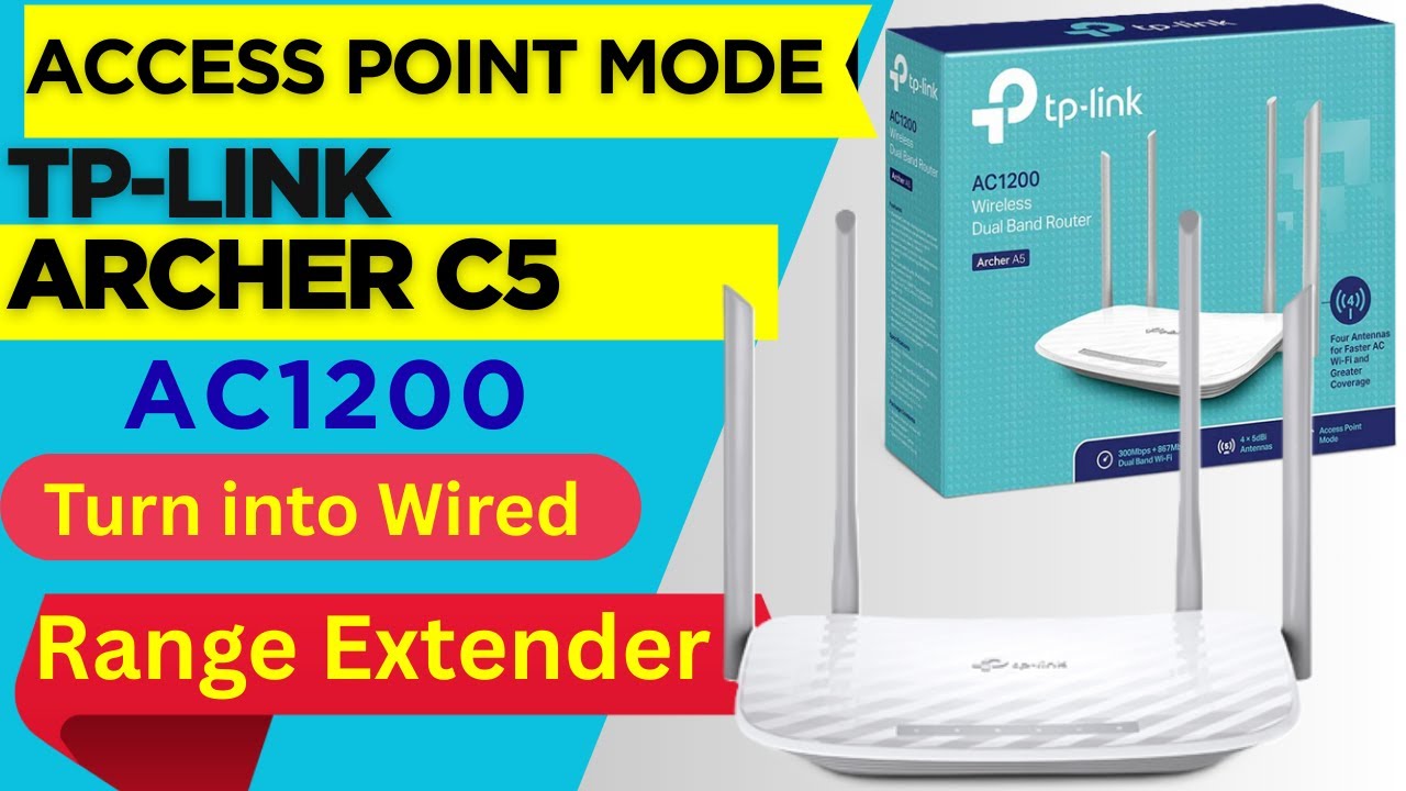 TP-Link Archer C5 в режиме точки доступа | TP-Link Archer C5 в режиме проводного расширителя диап...