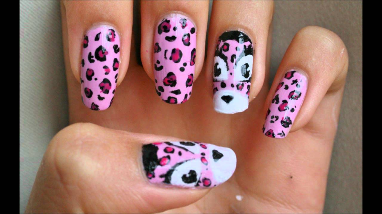 Pussy Deluxe leopard cat- nail art tutorial