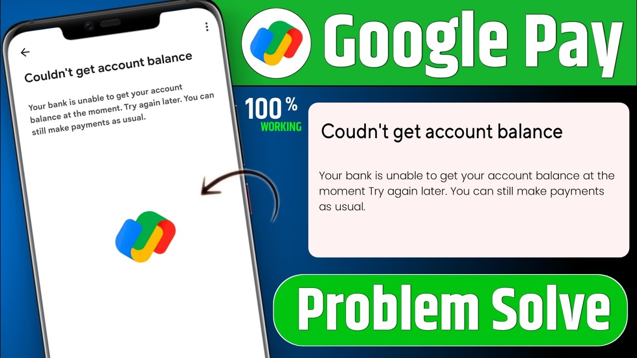 Your bank is unable to get your account balance at the moment try again later
