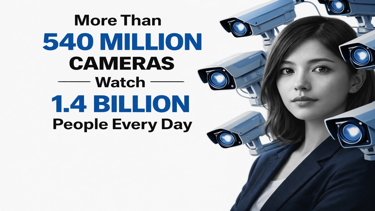 How more than 540 Million Cameras Watch 1.4 Billion People Every Day