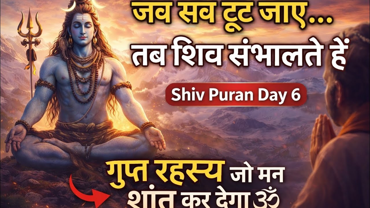 जब सब टूट जाए… तब शिव संभालते हैं 🕉️ | Shiv Puran Day 6 | गुप्त रहस्य जो मन शांत कर देगा 