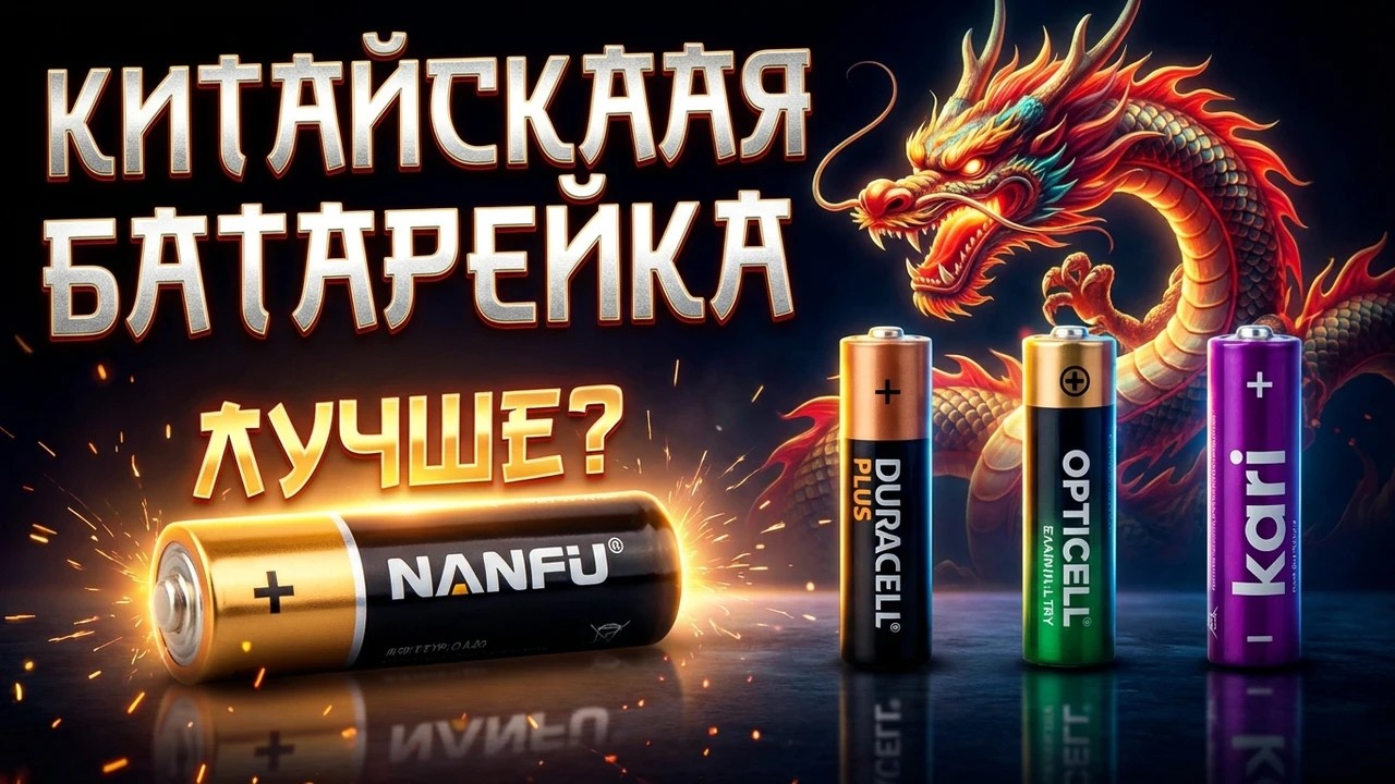 ​СЕКРЕТ КИТАЙЦЕВ: Почему батарейки Nanfu лучше Duracell? Тест 27 часов.