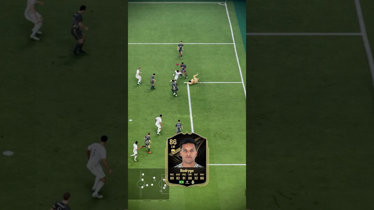 TOTW Rodrygo scores Rabona after 11x Different Skills 🤯 #eafc #eafc26 #fc26 #fut #football #shorts