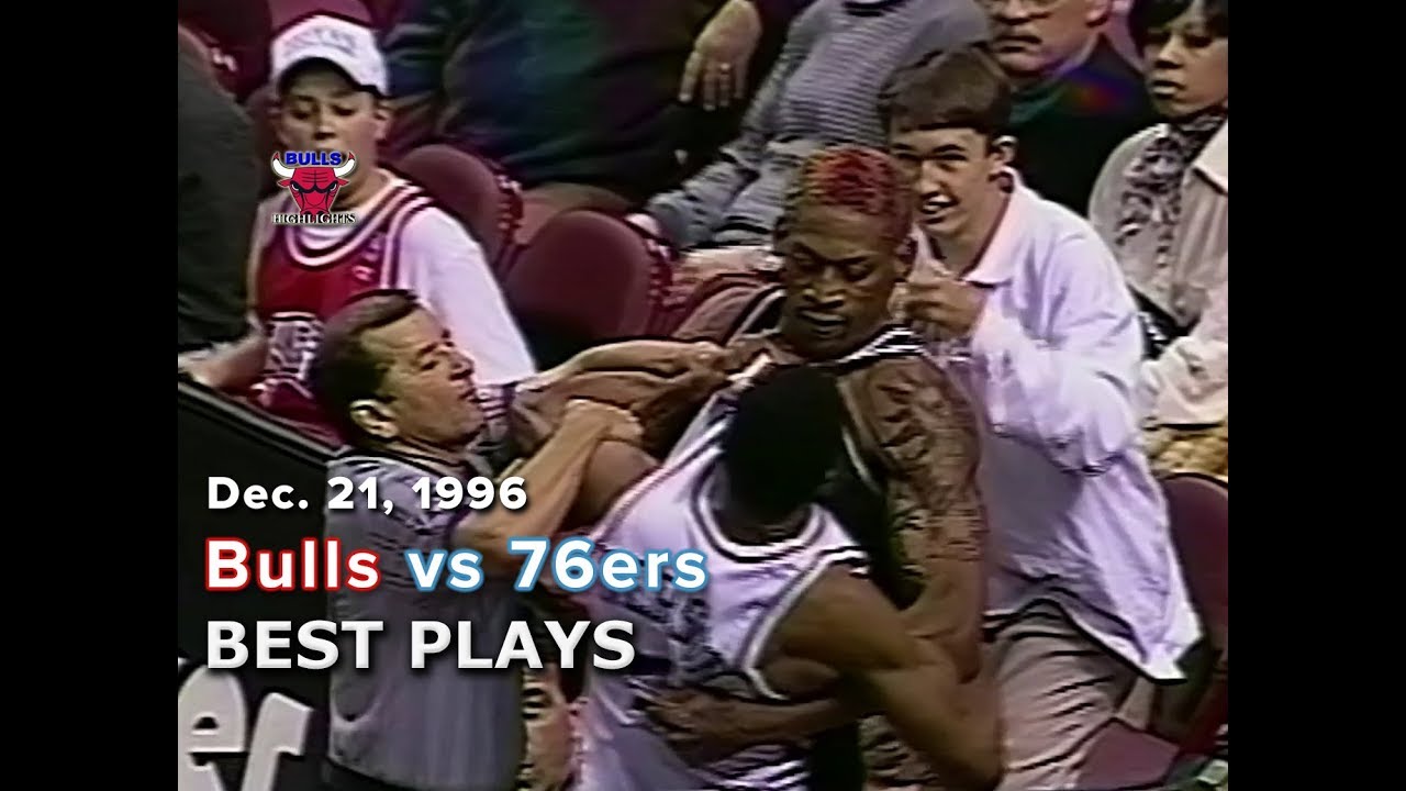 December 21, 1996 Bulls vs 76ers highlights