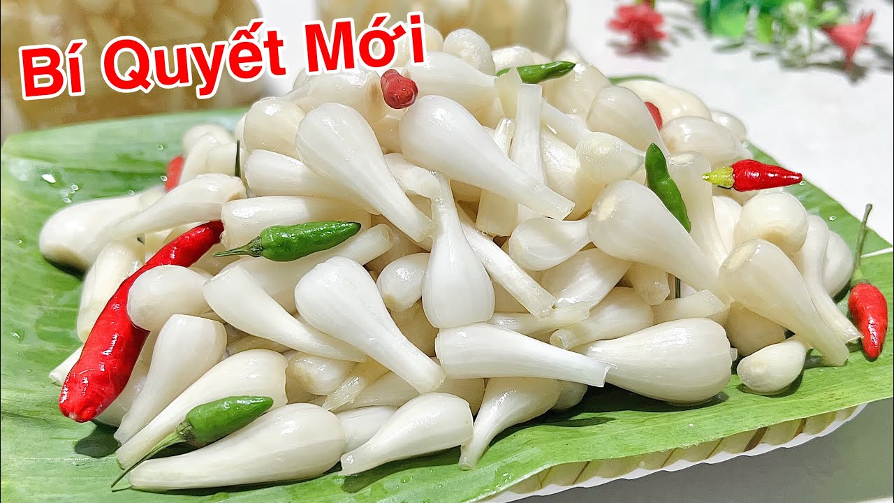 Phát Hiện Cách Mới CỦ KIỆU NGÂM CHUA NGỌT Giòn Rụm Trắng Bóc- Pickled small leeks