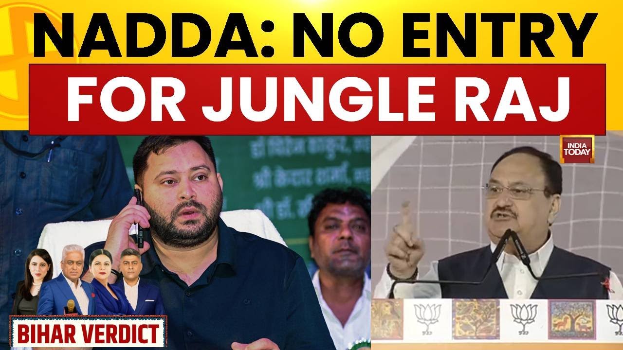 'No Entry For Jungle Raj': JP Nadda Credits PM Modi, Nitish Kumar For BJP's Landslide Bihar Win