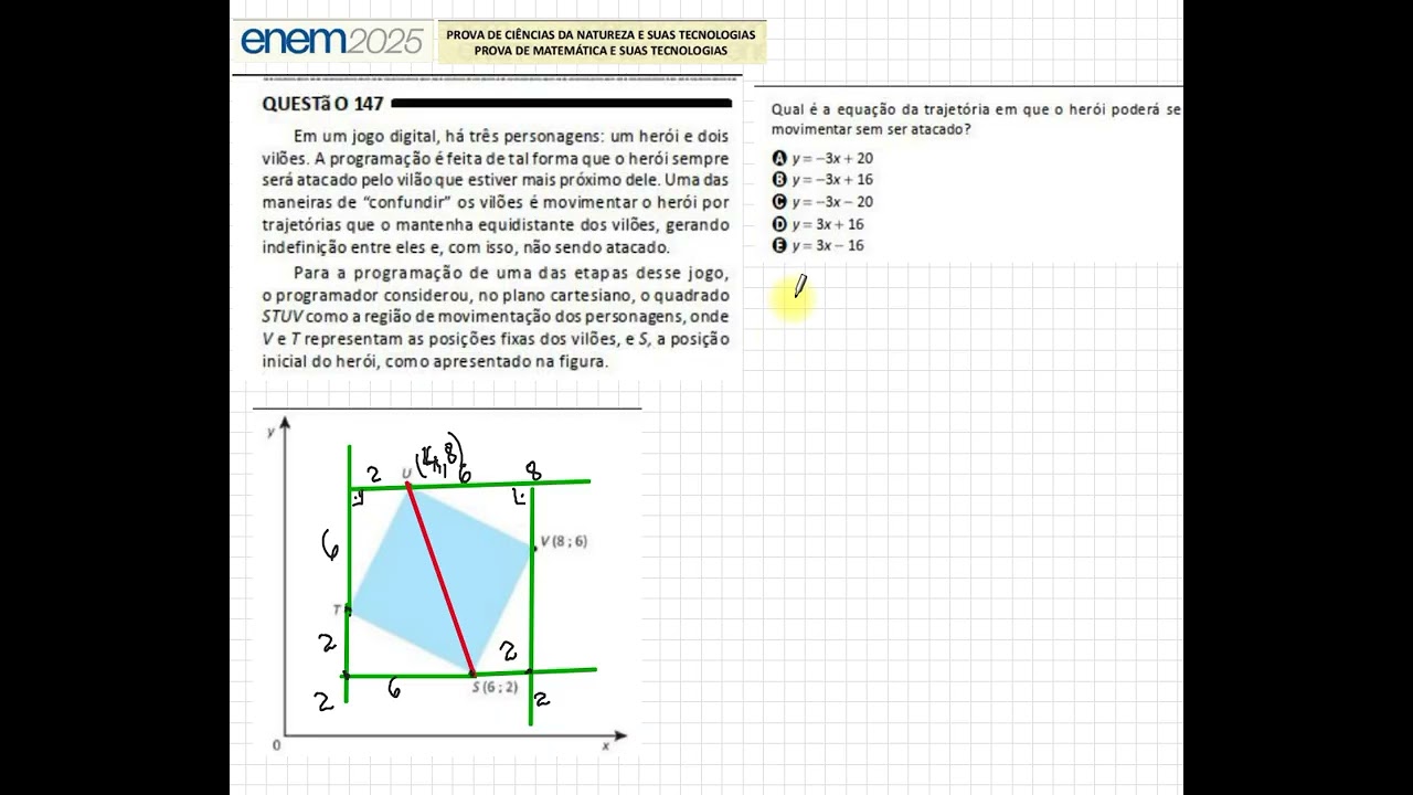 Matemática ENEM 2025 Q147