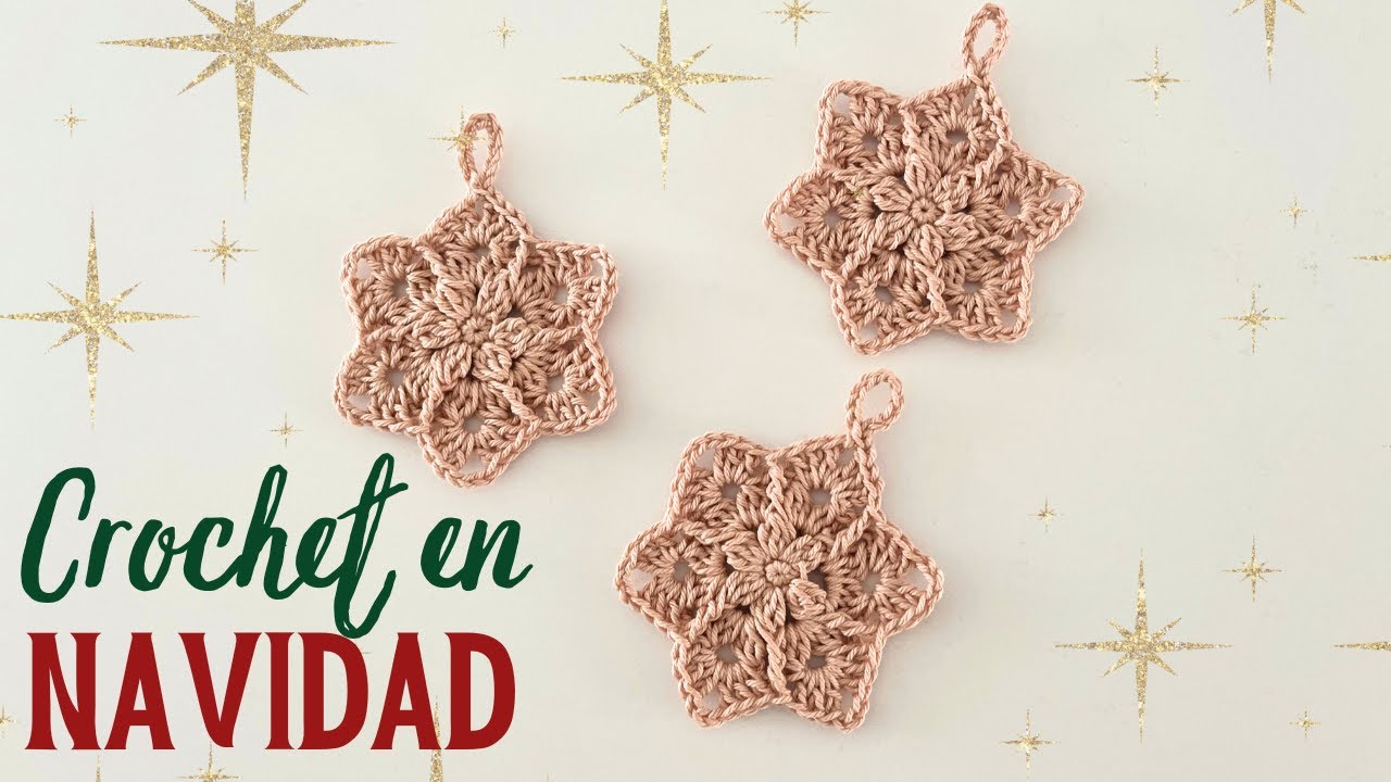 ⭐️ Estrellas a crochet ideal para navidad
