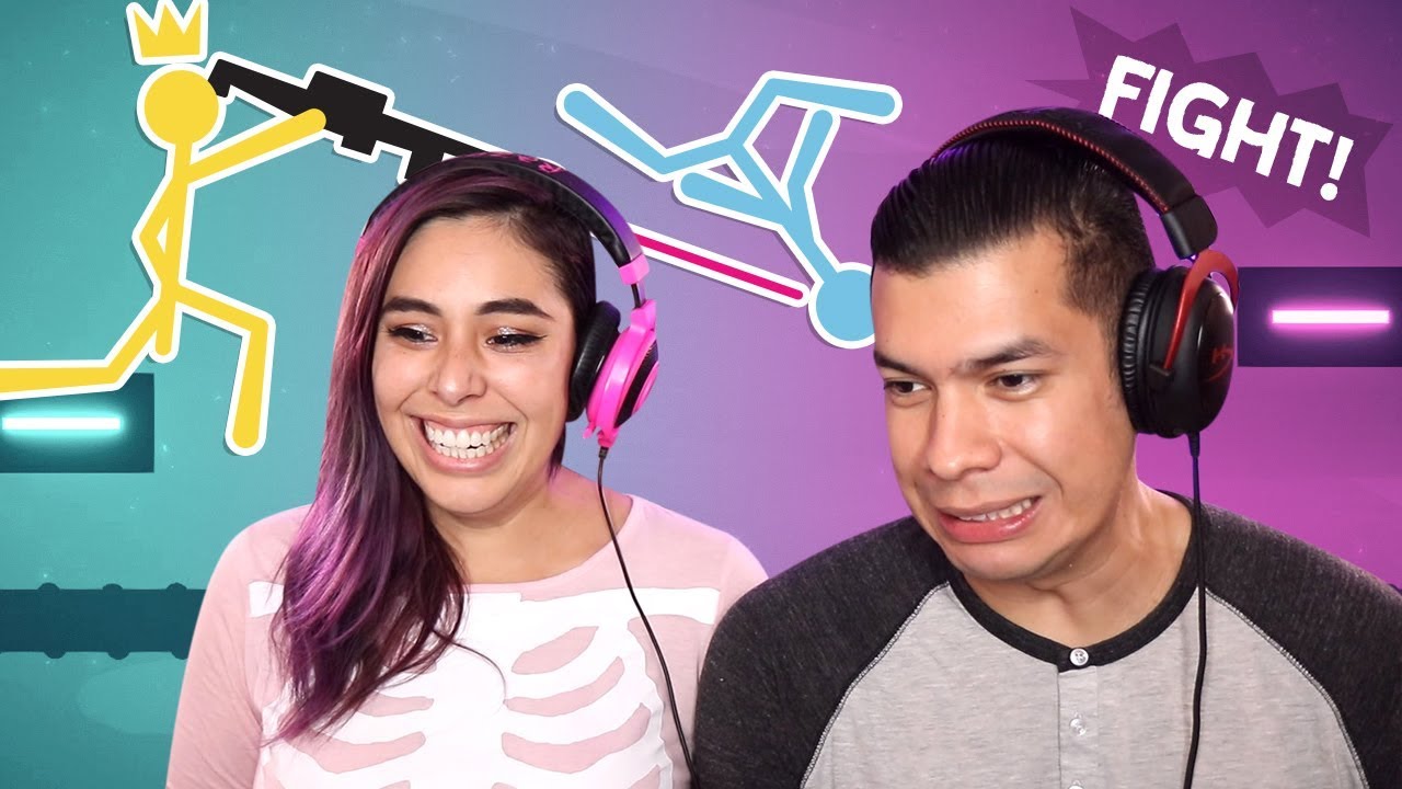 STICK FIGHT w/RED! Husband vs Wife