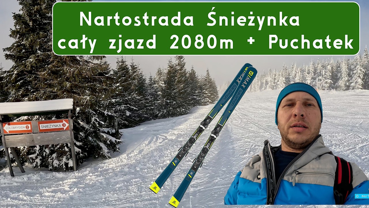 Zjazd nartostradą Śnieżynka