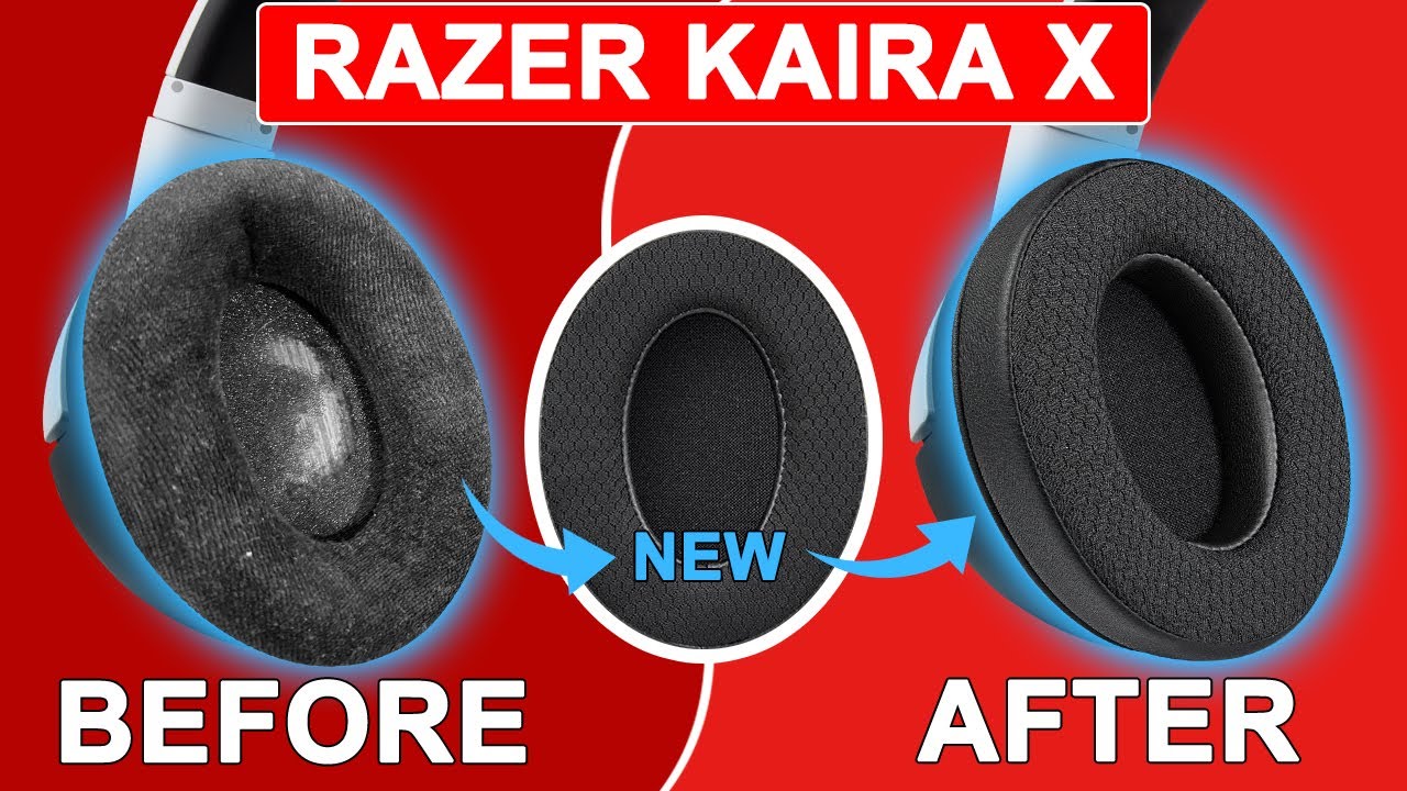 SOULWIT® | How to Replace Razer Kaira/X/Pro/Pro Halo Infinite Edition Earpads | Repair Parts Kit