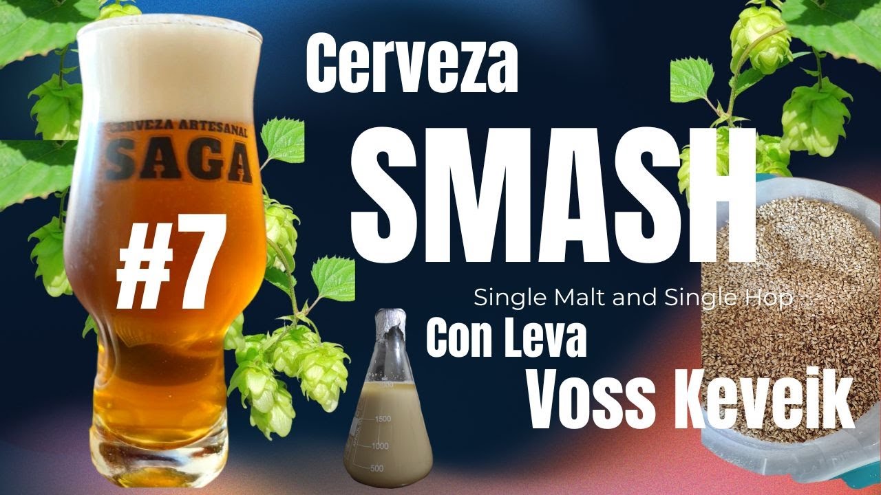 Cerveza S.M.A.S.H. con Leva Reutilizada Voss Kveik, Receta de Cerveza, Cerveza Artesanal Saga
