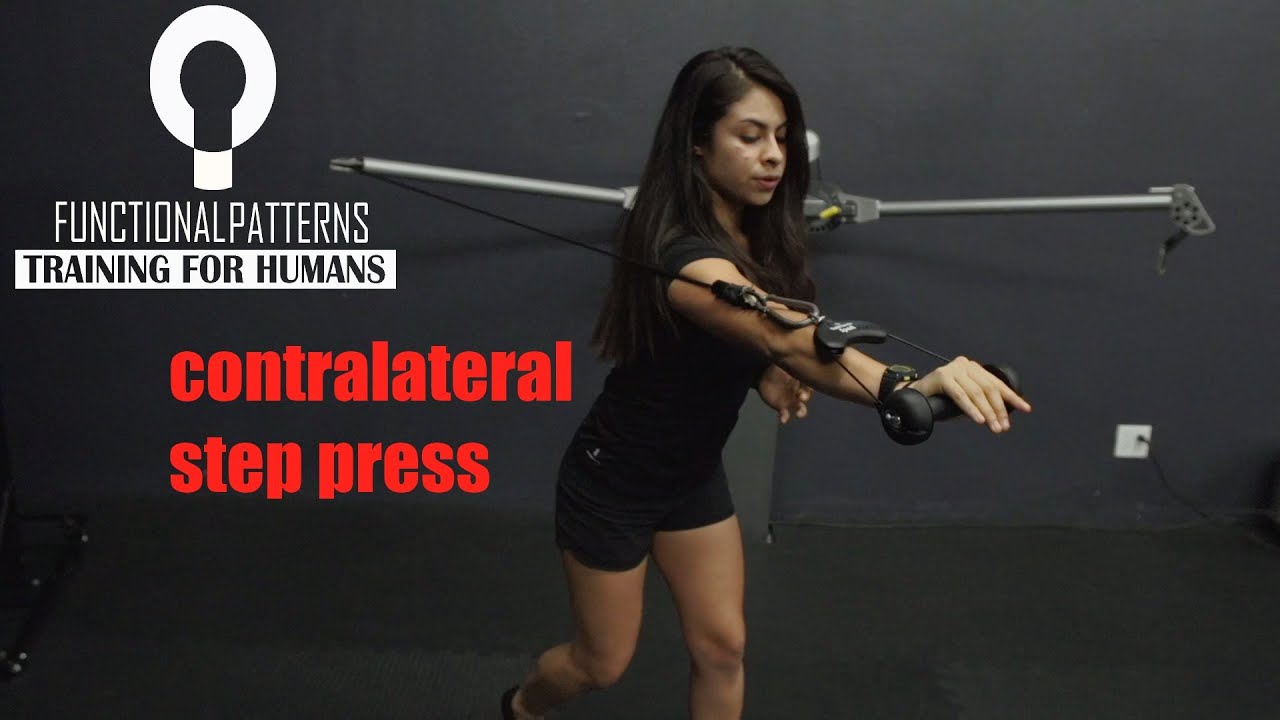 contralateral step press