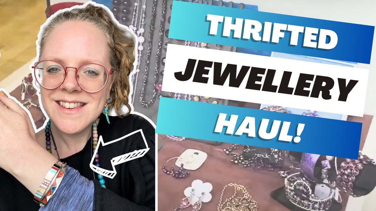 Thrifted Jewellery Haul from Charity Shops & Car Boot Sales - Sterling Silver and Vintage Jewelry!