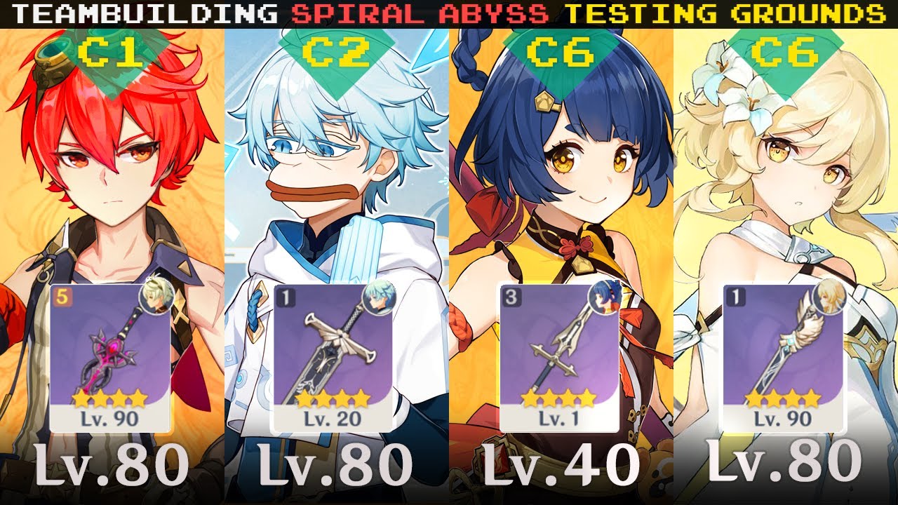 TEAM BUILDS | Bennett, Chongyun, Xiangling, Lumine | Genshin Impact 1.2 | F2P Friendly