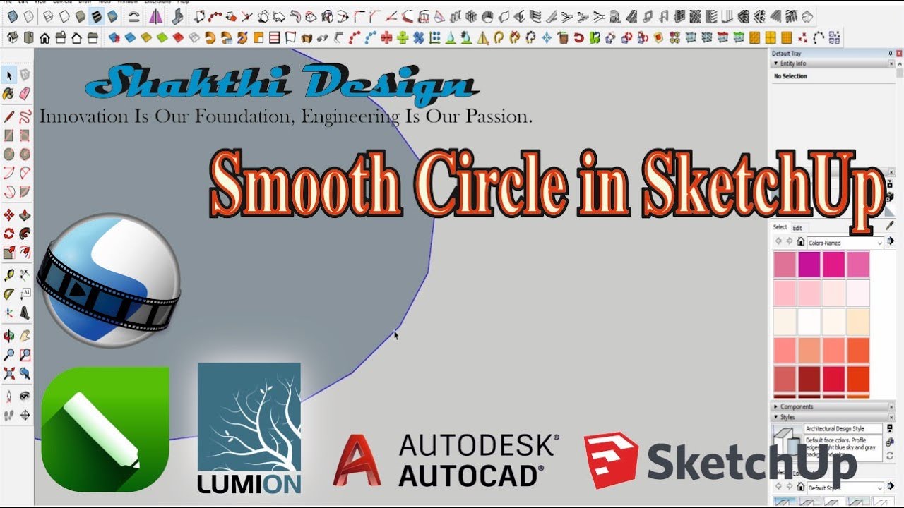 Creating a Smooth Circle in SketchUp Subscribe 