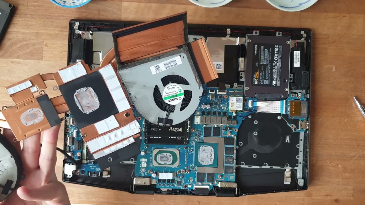 Step by step how to replace cooling paste for HP Omen 17 laptop (and similar)